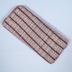 Off White Colour Cotton Acrylic Jacquard Fabric