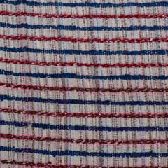 Off White Colour Cotton Acrylic Jacquard Fabric