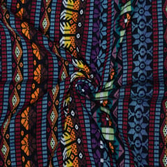 Multi Colour Cotton Jacquard Fabric