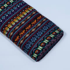Multi Colour Cotton Jacquard Fabric