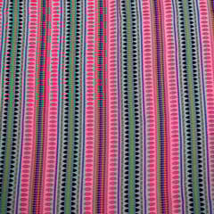 Multi Colour Cotton Jacquard Fabric