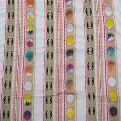 Multi Colour Cotton Jacquard Fabric