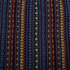 Multi Colour Cotton Jacquard Fabric