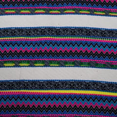Multi Colour Cotton Acrylic Jacquard Fabric