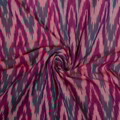 Multi Colour Cotton Ikat Fabric