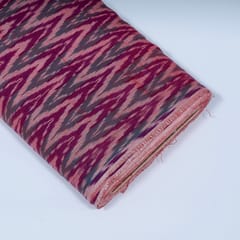 Multi Colour Cotton Ikat Fabric