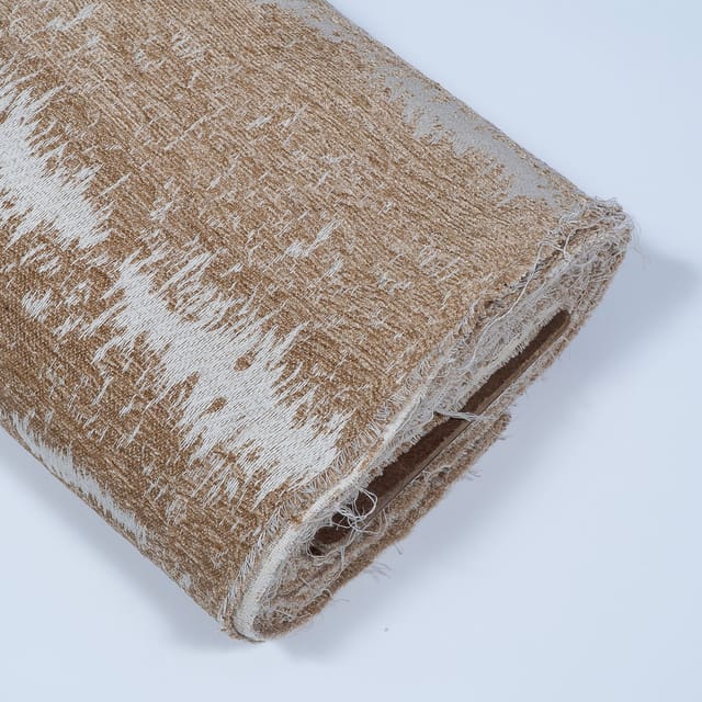 Beige Colour Shaneel Jacquard Fabric