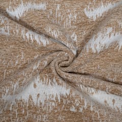 Beige Colour Shaneel Jacquard Fabric