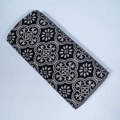 Black and White Colour Cotton Jacquard Fabric