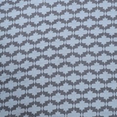 White and Grey Colour Poly Cotton Jacquard Fabric