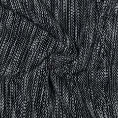 Black and White Colour Cotton Jacquard Fabric