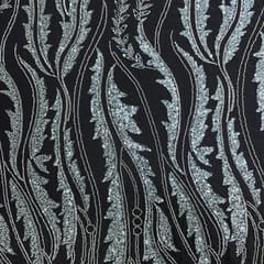 Light Brown Colour Floral Cut Dana Embroidered Fabric