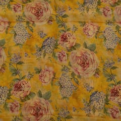 Multi Colour Tissue Organza Digital Printed Fabric