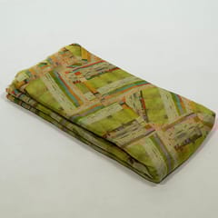 Multi Colour Tissue Organza Digital Printed Fabric