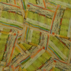 Multi Colour Tissue Organza Digital Printed Fabric