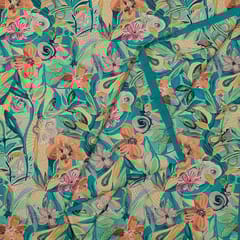 Multi Colour Corduroy Printed Fabric