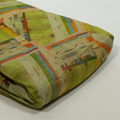 Multi Colour Tissue Organza Digital Printed Fabric