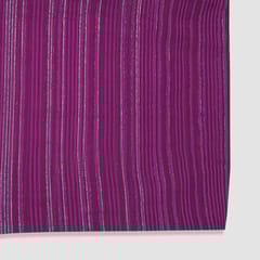 Dark Pink  Stripes Printed Georgette Fabric