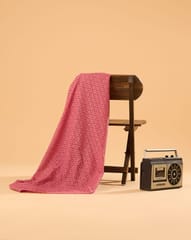 Onion Colour Shade Embroidered Cotton Hakoba Fabric