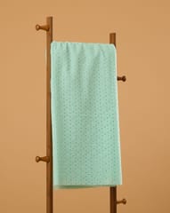 Pista Embroidered Cotton Hakoba Fabric