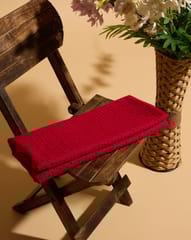 Maroon Colour Embroidered Cotton Hakoba Fabric