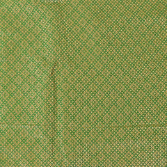 Green Colour Satin Brocade Fabric
