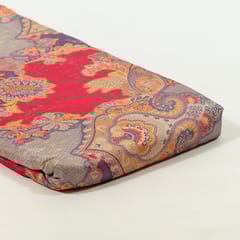 Multi Colour Tussar Silk Printed Fabric