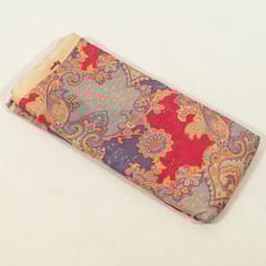 Multi Colour Tussar Silk Printed Fabric