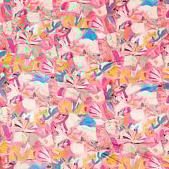 Multi Colour Modal Satin Printed Fabric