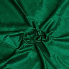 Bottle Green Colour Katan Silk Fabric