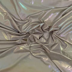 Raibow Foil Taupe Grey Jersey Fabric