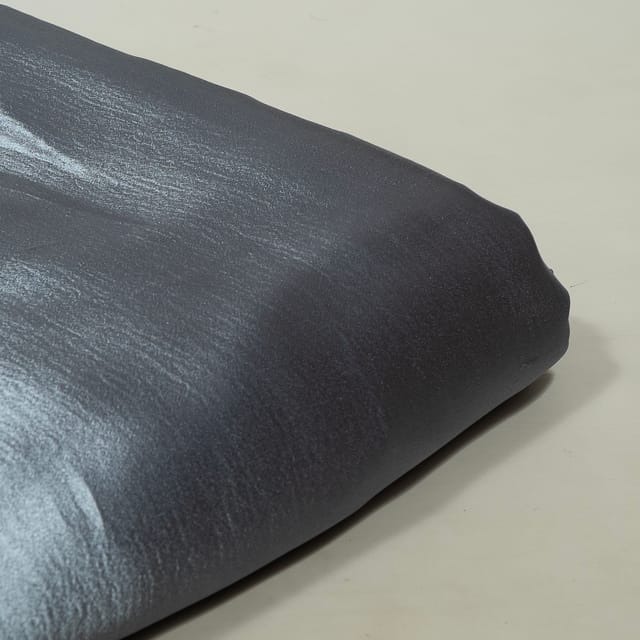 Grey Colour Rolex Satin Fabric