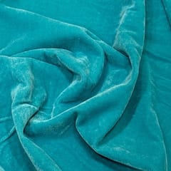 Firozi Colour Micro Velvet fabric