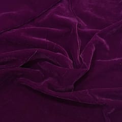 Dark Purple Colour Micro Velvet fabric