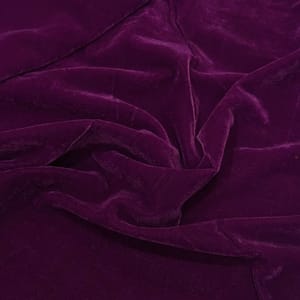 Dark Purple Colour Micro Velvet fabric