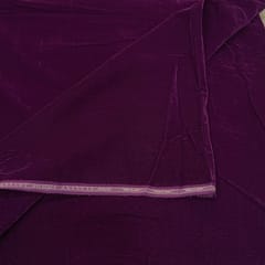 Dark Purple Colour Micro Velvet fabric