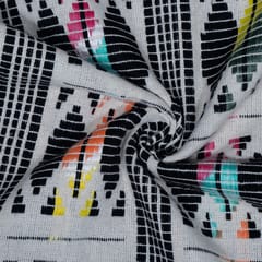Multi Colour Cotton Acrylic Jacquard Fabric