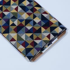 Multi Colour Poly Cotton Jacquard Fabric