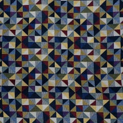 Multi Colour Poly Cotton Jacquard Fabric