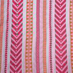 Multi Colour Viscose Cotton Jacquard Fabric