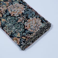 Multi Colour Viscose Cotton Jacquard Fabric