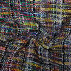Multi Colour Poly Cotton Acrylic Jacquard Fabric