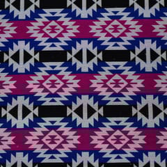 Multi Colour Poly Cotton Jacquard Fabric