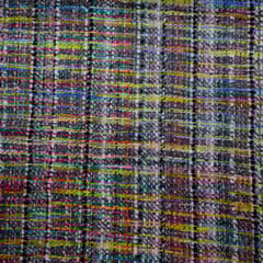 Multi Colour Poly Cotton Acrylic Jacquard Fabric