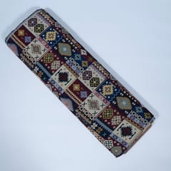 Multi Colour Poly Cotton Jacquard Fabric