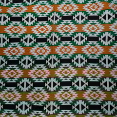 Multi Colour Poly Cotton Jacquard Fabric