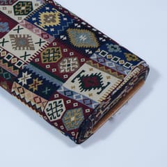 Multi Colour Poly Cotton Jacquard Fabric