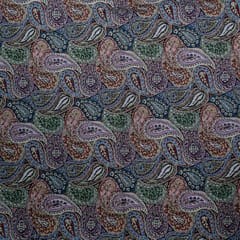 Multi Colour Poly Cotton Jacquard Fabric