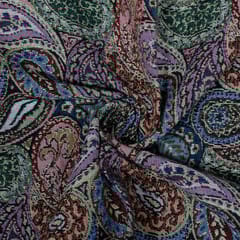 Multi Colour Poly Cotton Jacquard Fabric