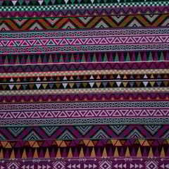 Multi Colour Poly Cotton Jacquard Fabric